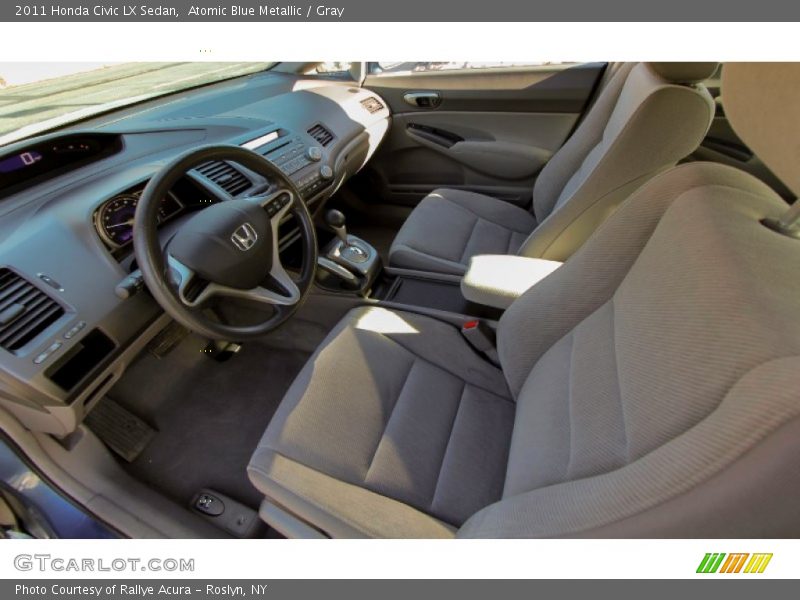 Atomic Blue Metallic / Gray 2011 Honda Civic LX Sedan