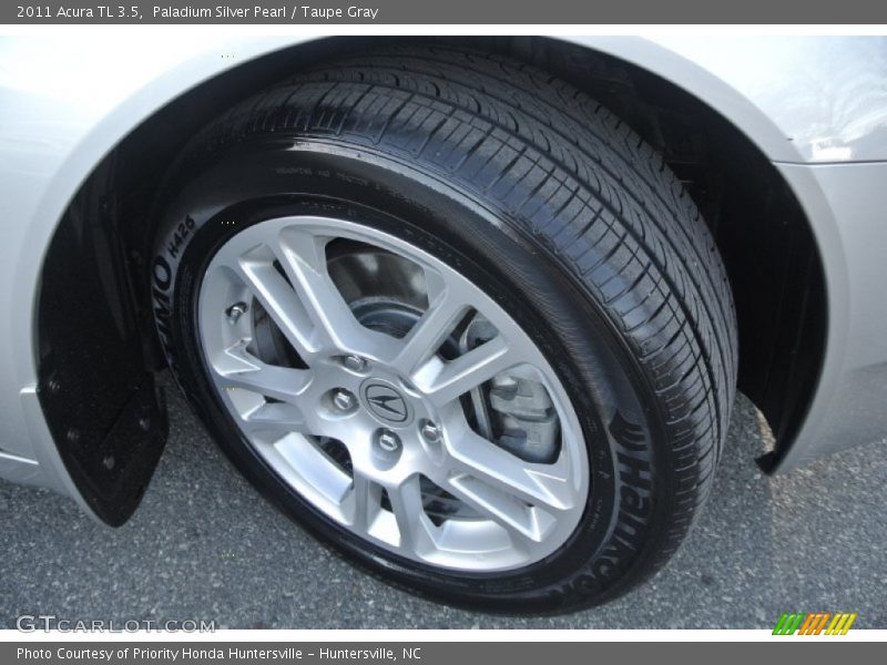 Paladium Silver Pearl / Taupe Gray 2011 Acura TL 3.5