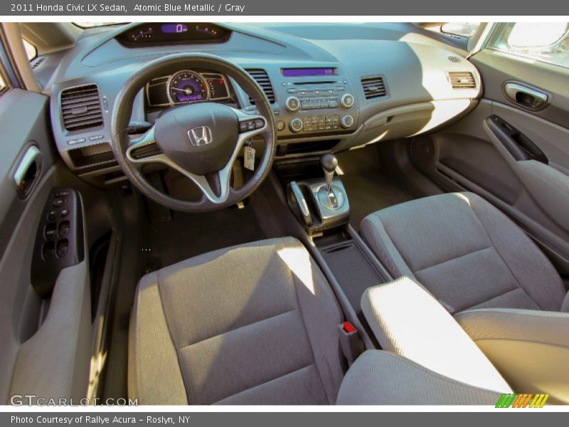 Atomic Blue Metallic / Gray 2011 Honda Civic LX Sedan