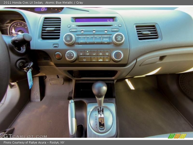 Atomic Blue Metallic / Gray 2011 Honda Civic LX Sedan