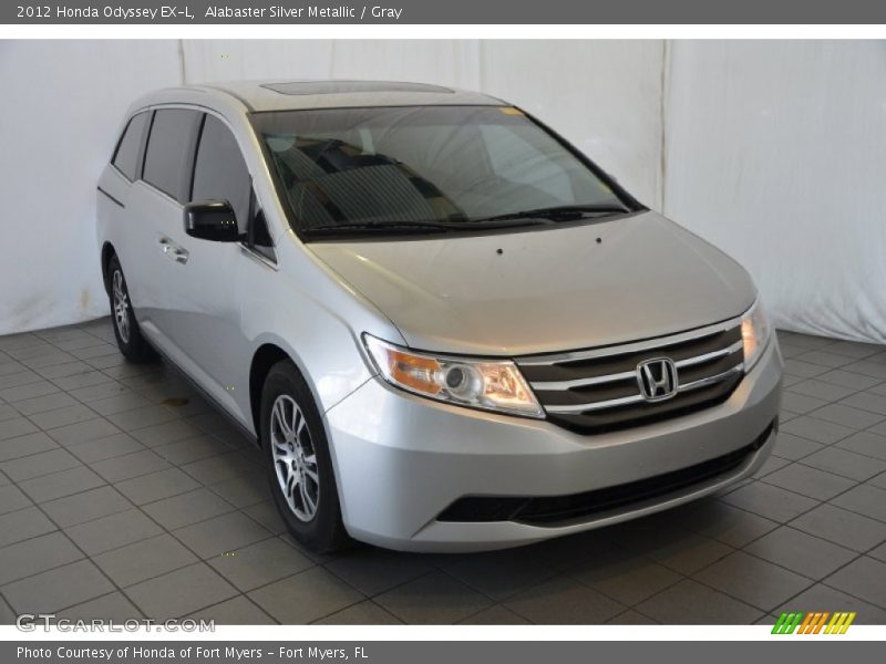 Alabaster Silver Metallic / Gray 2012 Honda Odyssey EX-L