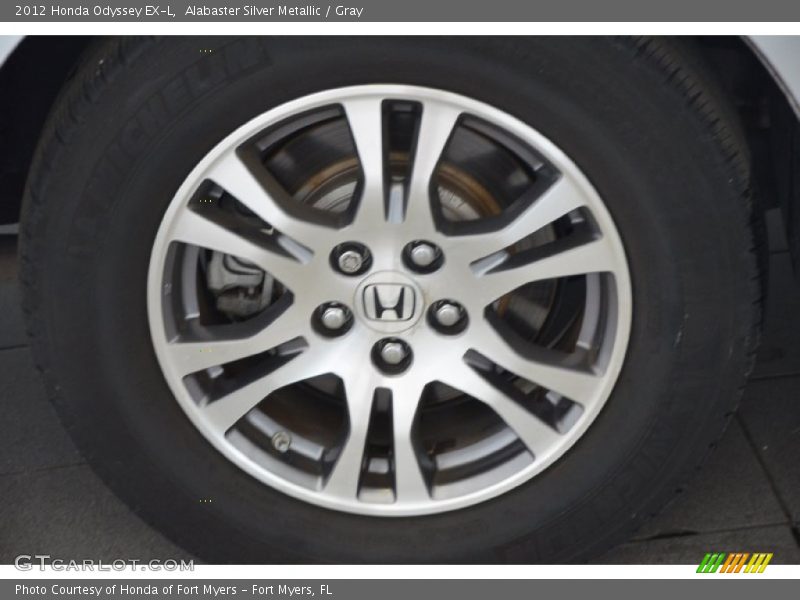 Alabaster Silver Metallic / Gray 2012 Honda Odyssey EX-L