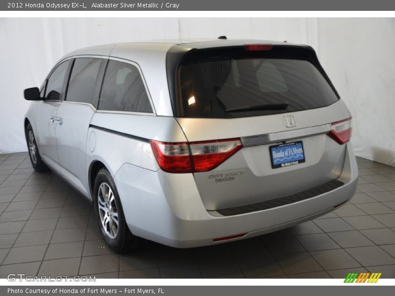 Alabaster Silver Metallic / Gray 2012 Honda Odyssey EX-L