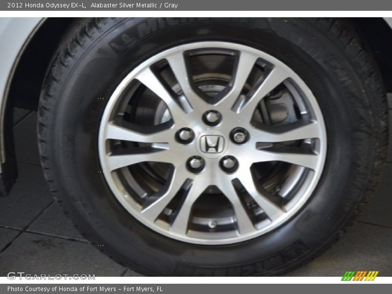 Alabaster Silver Metallic / Gray 2012 Honda Odyssey EX-L