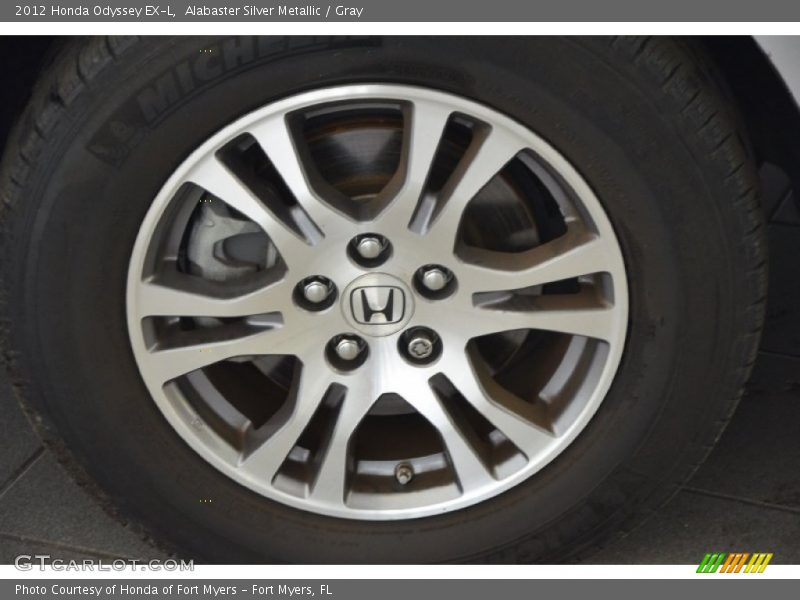 Alabaster Silver Metallic / Gray 2012 Honda Odyssey EX-L