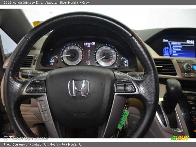 Alabaster Silver Metallic / Gray 2012 Honda Odyssey EX-L