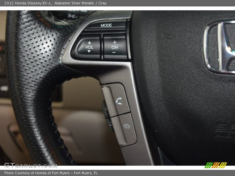 Alabaster Silver Metallic / Gray 2012 Honda Odyssey EX-L