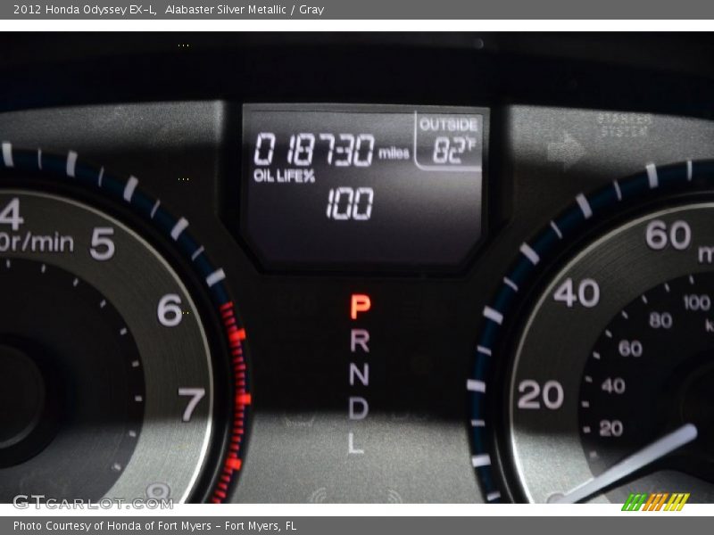 Alabaster Silver Metallic / Gray 2012 Honda Odyssey EX-L