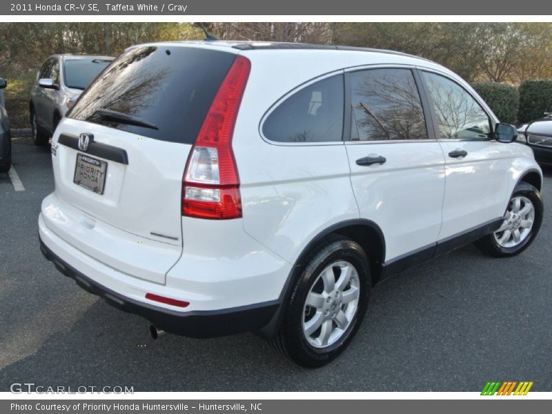 Taffeta White / Gray 2011 Honda CR-V SE