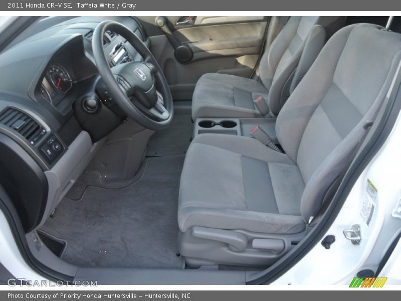 Taffeta White / Gray 2011 Honda CR-V SE