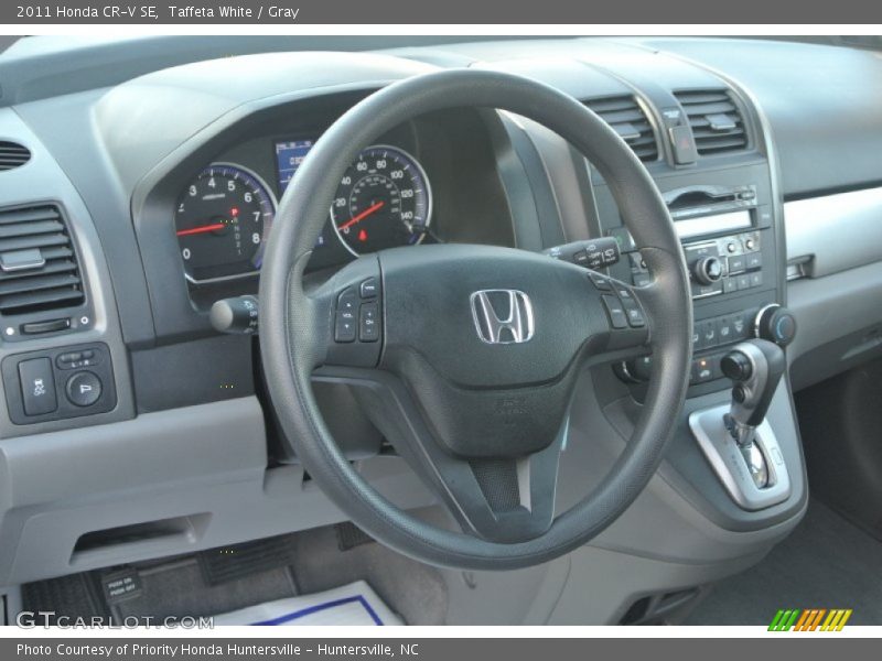 Taffeta White / Gray 2011 Honda CR-V SE