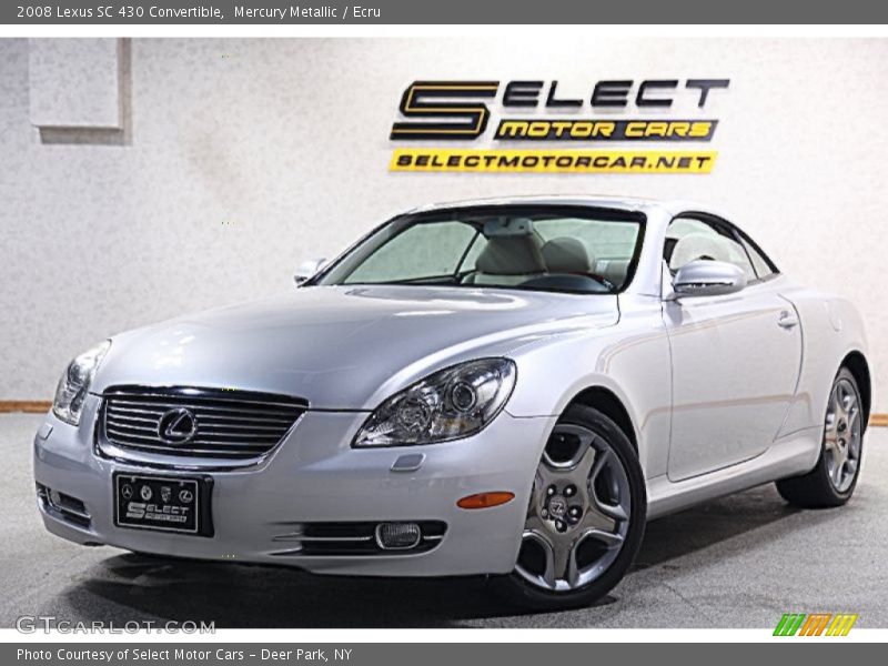 Mercury Metallic / Ecru 2008 Lexus SC 430 Convertible