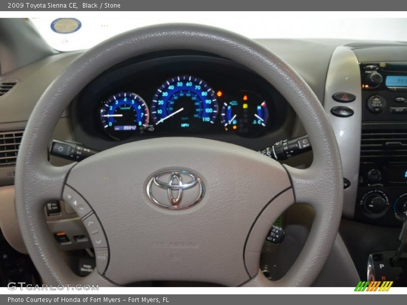 Black / Stone 2009 Toyota Sienna CE