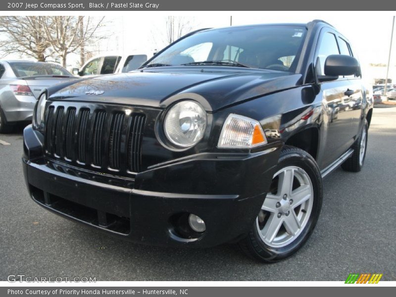 Black / Pastel Slate Gray 2007 Jeep Compass Sport
