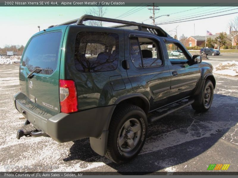 Alpine Green Metallic / Gray Celadon 2002 Nissan Xterra SE V6 4x4