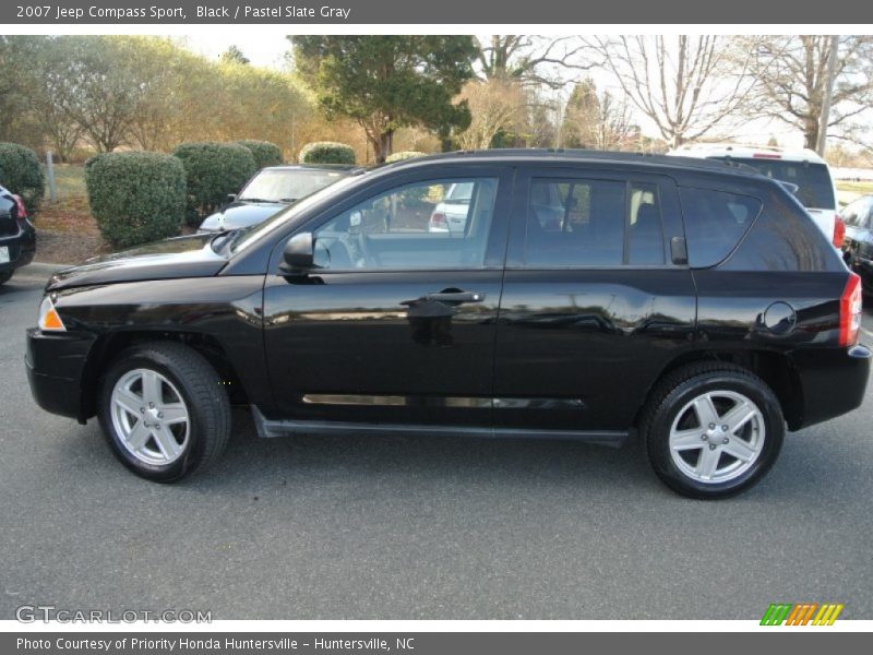 Black / Pastel Slate Gray 2007 Jeep Compass Sport
