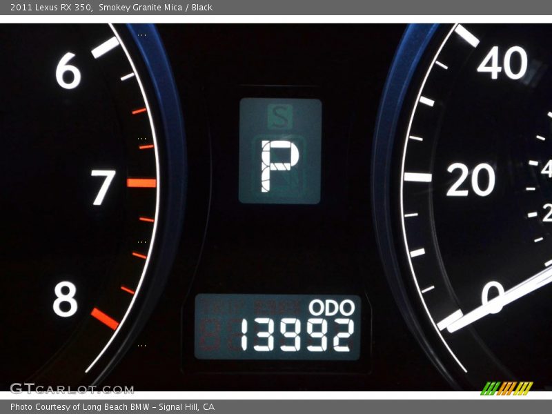 Smokey Granite Mica / Black 2011 Lexus RX 350