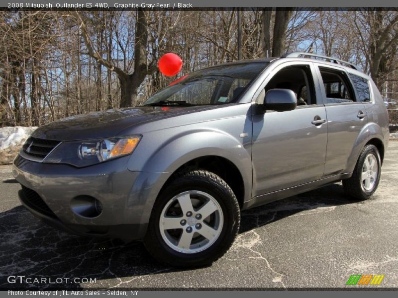 Graphite Gray Pearl / Black 2008 Mitsubishi Outlander ES 4WD