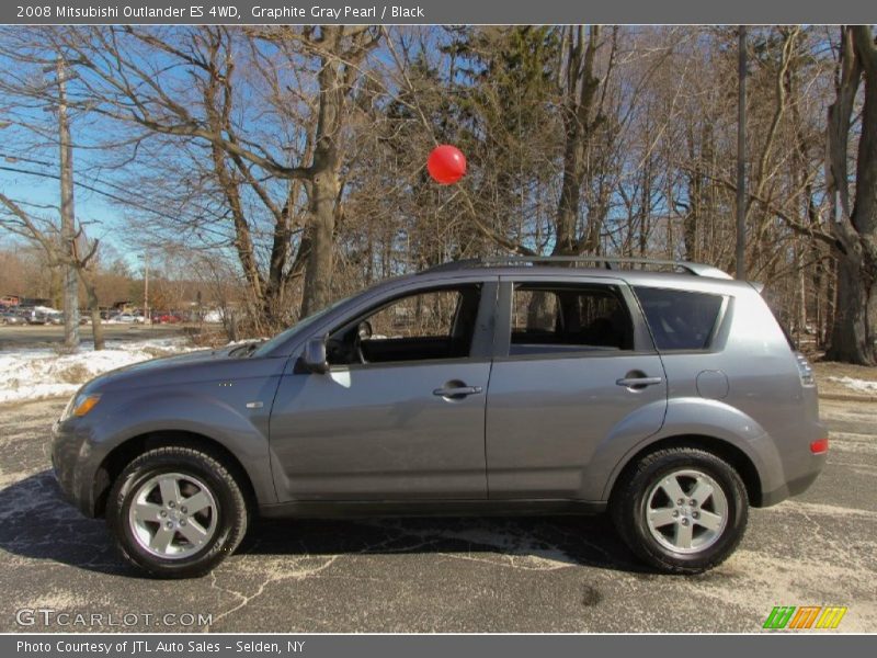Graphite Gray Pearl / Black 2008 Mitsubishi Outlander ES 4WD