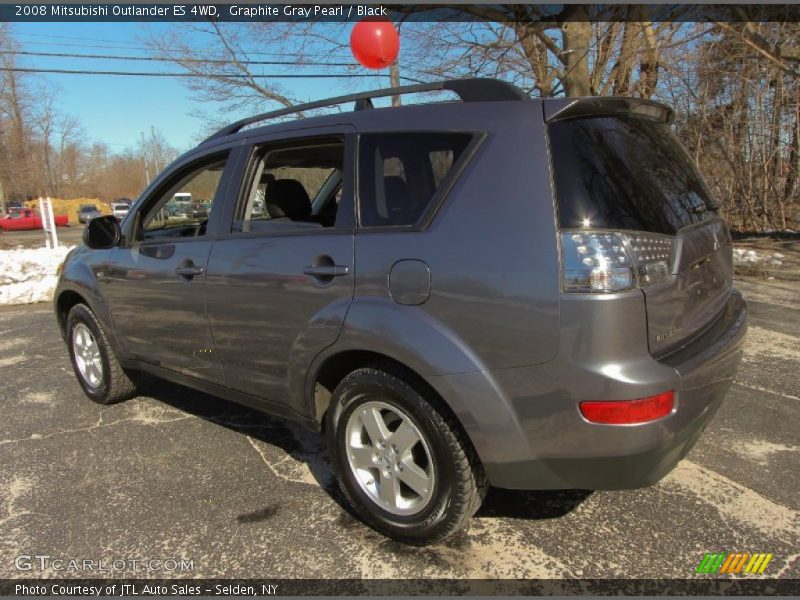 Graphite Gray Pearl / Black 2008 Mitsubishi Outlander ES 4WD