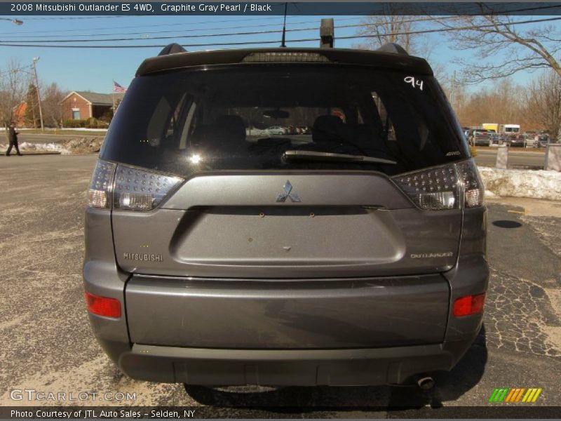 Graphite Gray Pearl / Black 2008 Mitsubishi Outlander ES 4WD