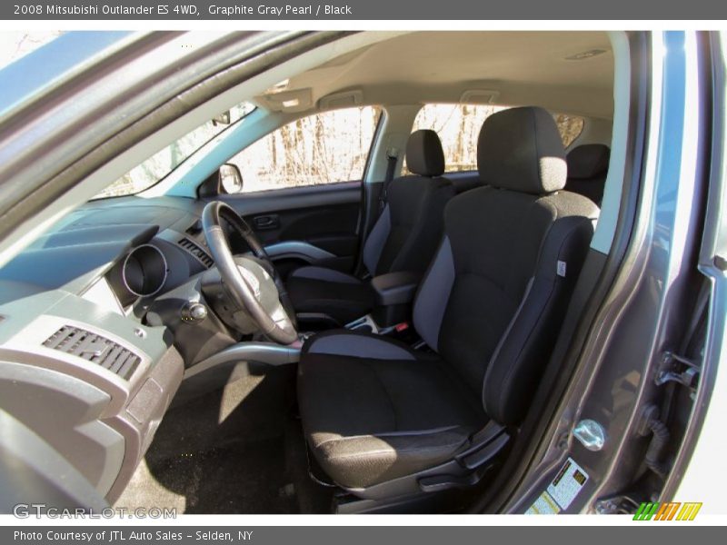 Graphite Gray Pearl / Black 2008 Mitsubishi Outlander ES 4WD