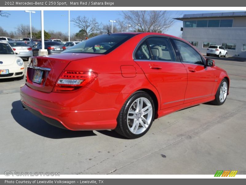 Mars Red / Sahara Beige 2012 Mercedes-Benz C 250 Sport