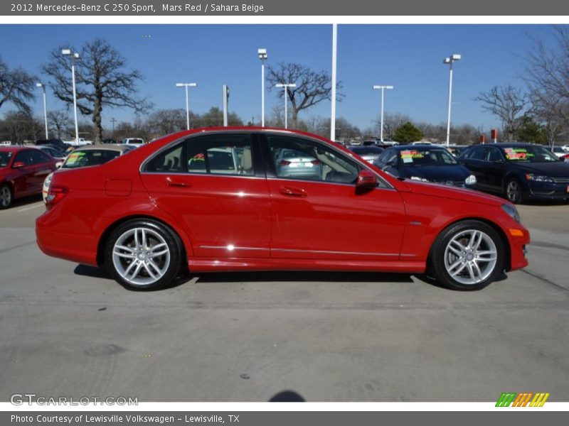 Mars Red / Sahara Beige 2012 Mercedes-Benz C 250 Sport
