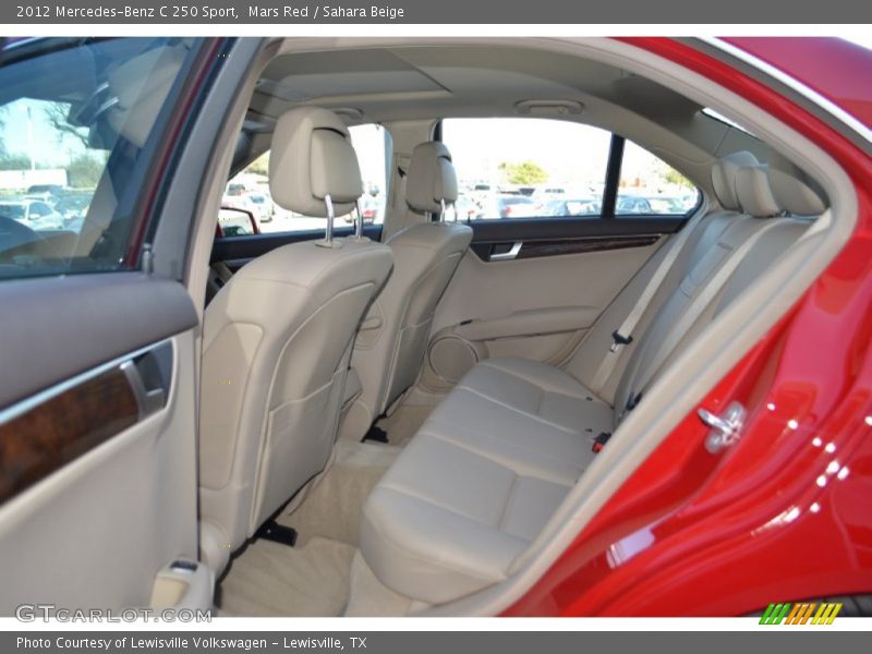 Mars Red / Sahara Beige 2012 Mercedes-Benz C 250 Sport
