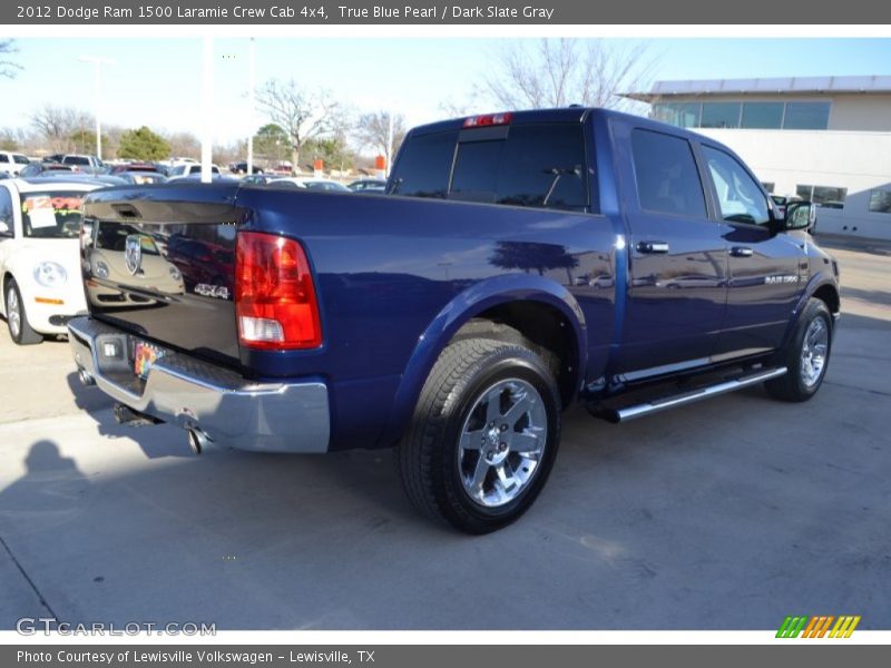 True Blue Pearl / Dark Slate Gray 2012 Dodge Ram 1500 Laramie Crew Cab 4x4