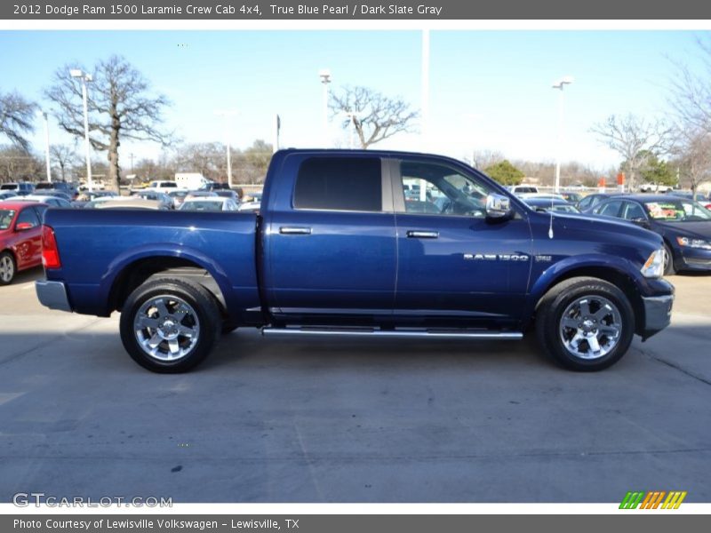 True Blue Pearl / Dark Slate Gray 2012 Dodge Ram 1500 Laramie Crew Cab 4x4
