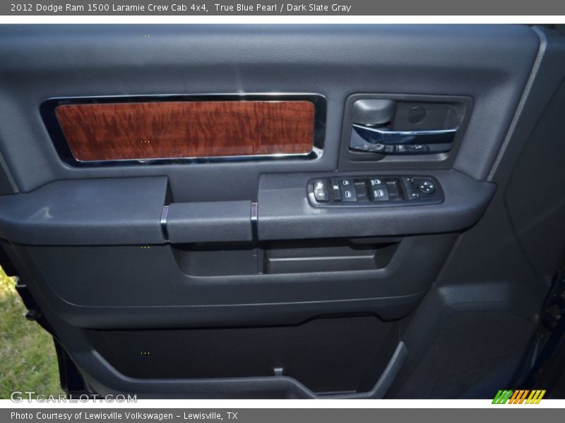 True Blue Pearl / Dark Slate Gray 2012 Dodge Ram 1500 Laramie Crew Cab 4x4