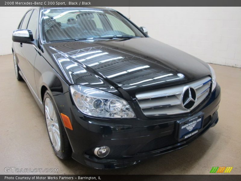 Black / Black 2008 Mercedes-Benz C 300 Sport