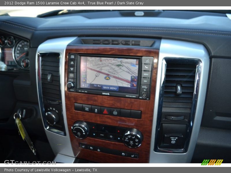True Blue Pearl / Dark Slate Gray 2012 Dodge Ram 1500 Laramie Crew Cab 4x4