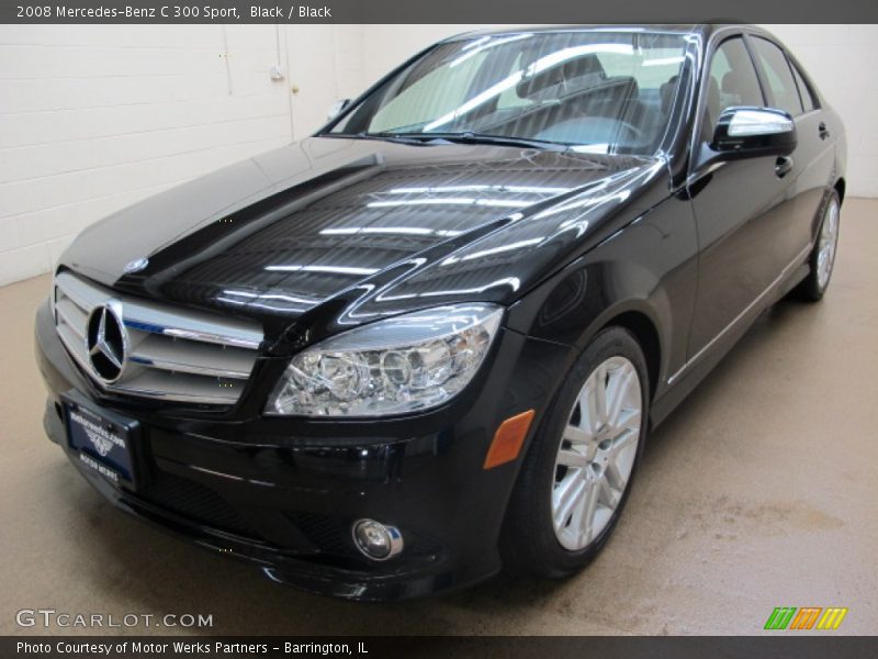 Black / Black 2008 Mercedes-Benz C 300 Sport