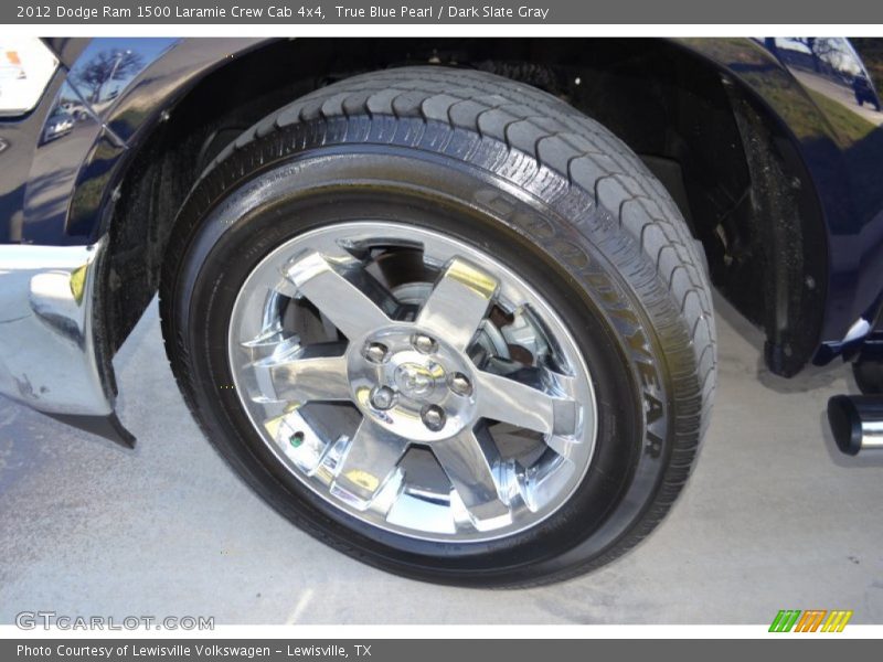 True Blue Pearl / Dark Slate Gray 2012 Dodge Ram 1500 Laramie Crew Cab 4x4