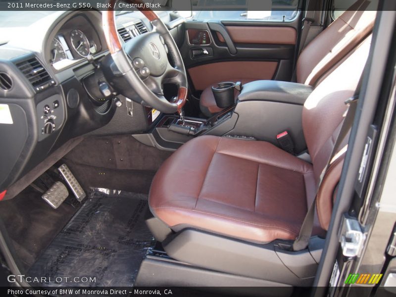 Front Seat of 2011 G 550