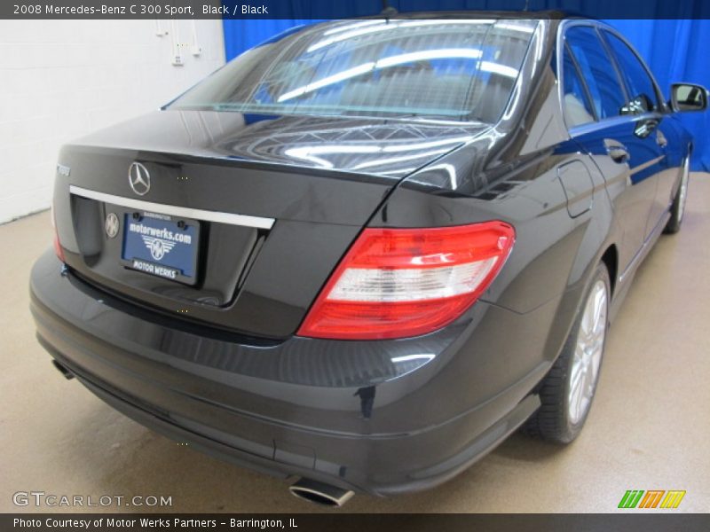 Black / Black 2008 Mercedes-Benz C 300 Sport
