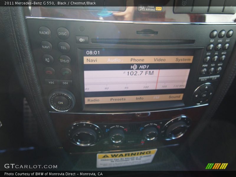 Black / Chestnut/Black 2011 Mercedes-Benz G 550