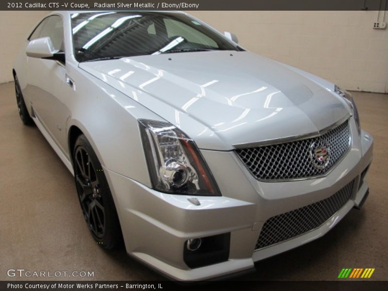 Radiant Silver Metallic / Ebony/Ebony 2012 Cadillac CTS -V Coupe