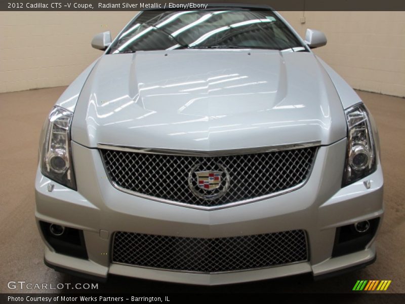 Radiant Silver Metallic / Ebony/Ebony 2012 Cadillac CTS -V Coupe