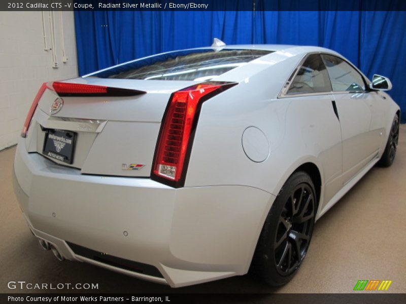 Radiant Silver Metallic / Ebony/Ebony 2012 Cadillac CTS -V Coupe