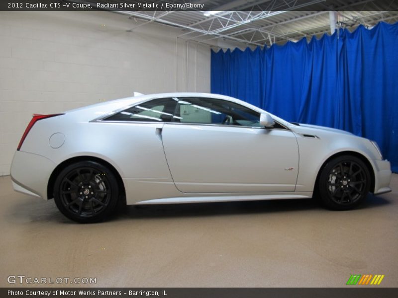 Radiant Silver Metallic / Ebony/Ebony 2012 Cadillac CTS -V Coupe