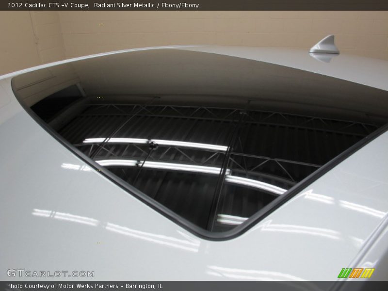 Radiant Silver Metallic / Ebony/Ebony 2012 Cadillac CTS -V Coupe