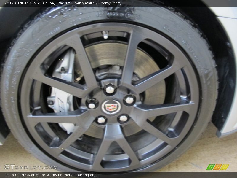 Radiant Silver Metallic / Ebony/Ebony 2012 Cadillac CTS -V Coupe