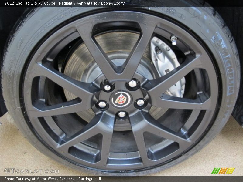 Radiant Silver Metallic / Ebony/Ebony 2012 Cadillac CTS -V Coupe