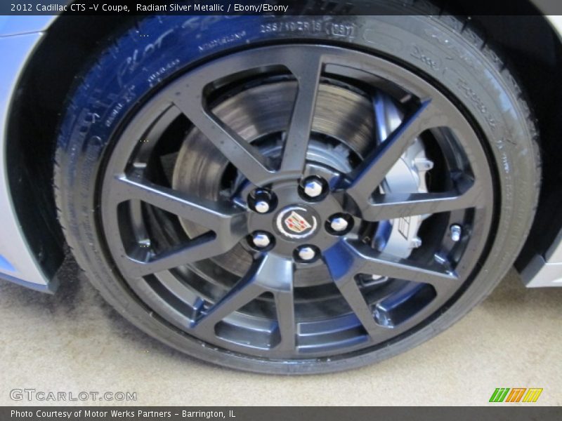 Radiant Silver Metallic / Ebony/Ebony 2012 Cadillac CTS -V Coupe