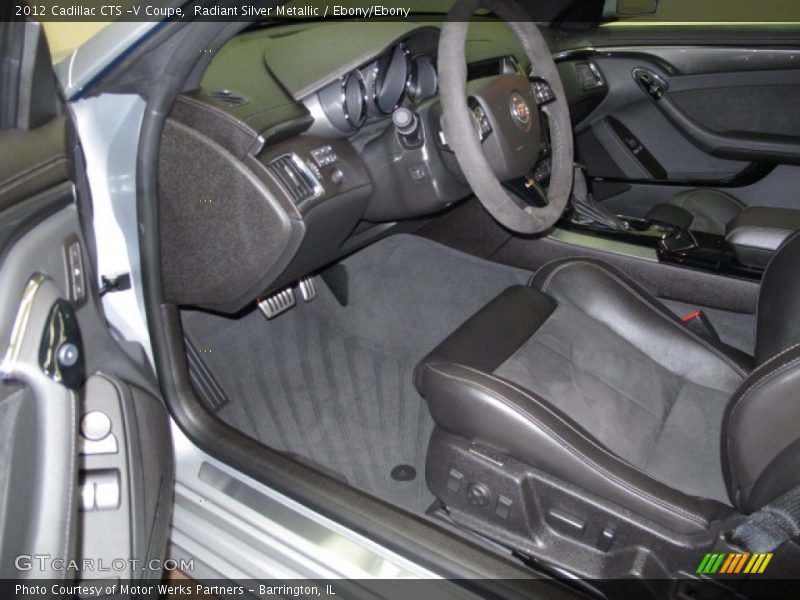 Radiant Silver Metallic / Ebony/Ebony 2012 Cadillac CTS -V Coupe