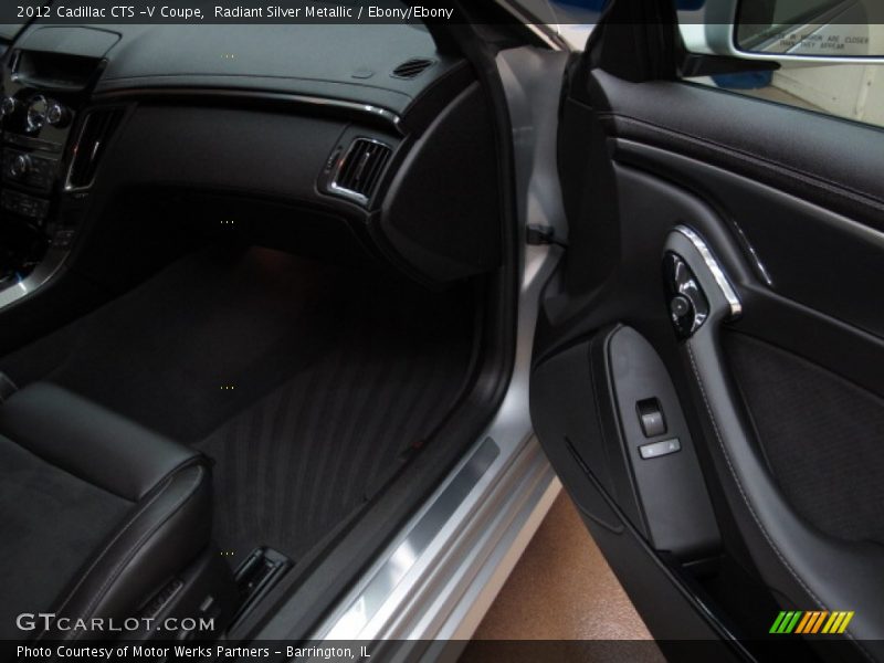 Radiant Silver Metallic / Ebony/Ebony 2012 Cadillac CTS -V Coupe