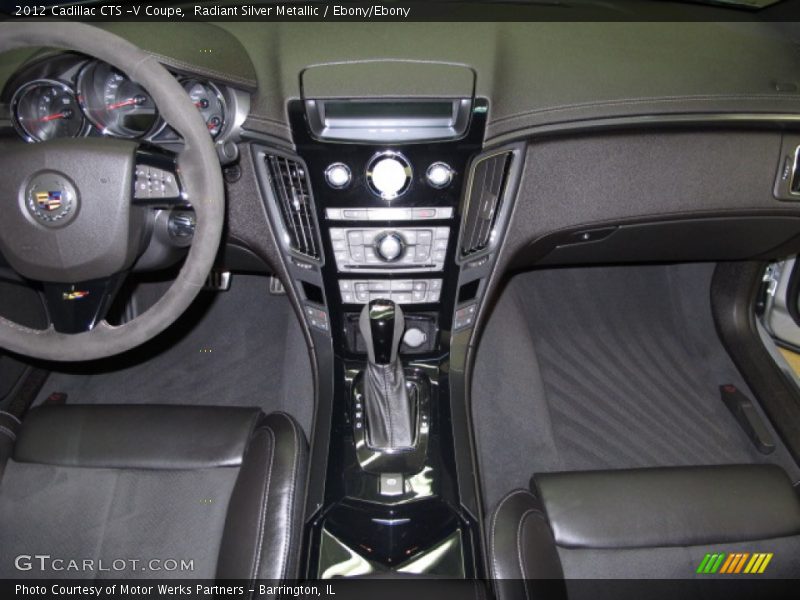 Radiant Silver Metallic / Ebony/Ebony 2012 Cadillac CTS -V Coupe